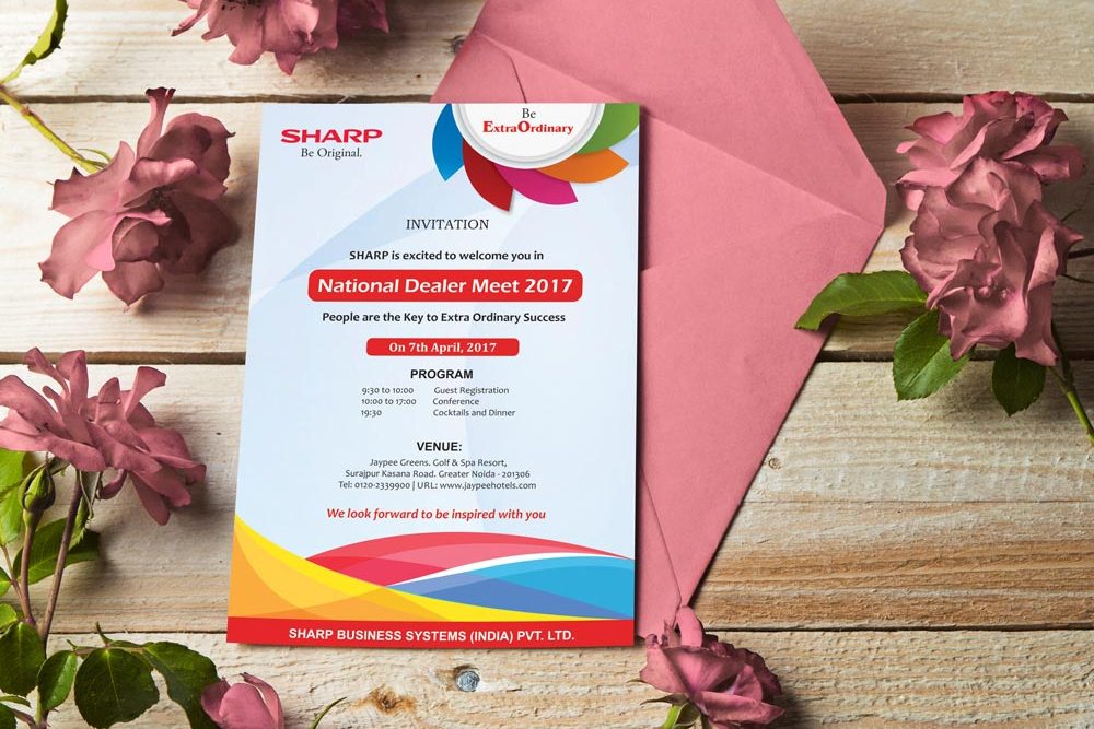 Dealer Meet Invitation Card Matter